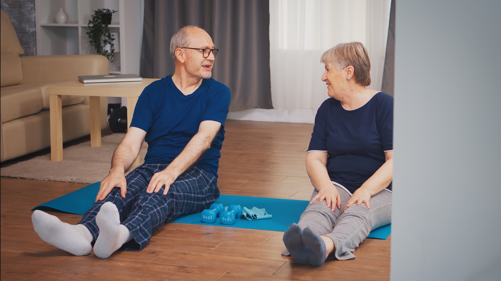 Joyous senior couple